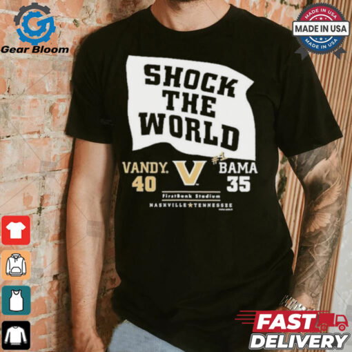 Official Vandy 40 35 Bama Vanderbilt Commodores Shock The World 2024 Shirt