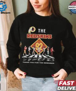 Official Washington Redskins Thank You For The Memories Of 92 Years 1932 2024 T Shirt