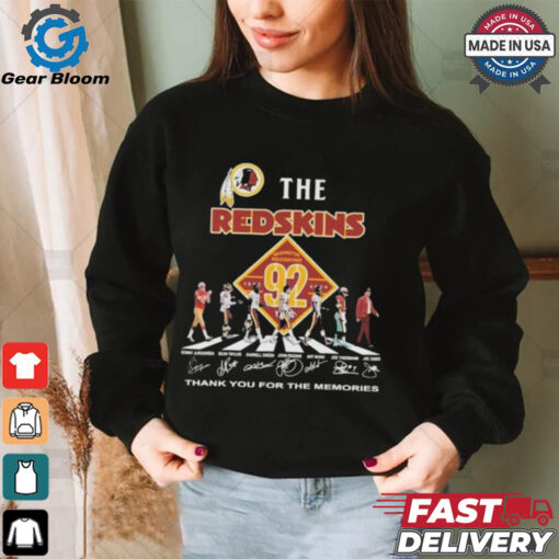 Official Washington Redskins Thank You For The Memories Of 92 Years 1932 2024 T Shirt