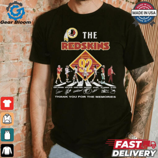 Official Washington Redskins Thank You For The Memories Of 92 Years 1932 2024 T Shirt