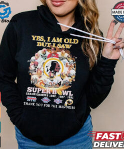 Official Washington Redskins Yes I Am Old But I Saw Redskins In Super Bowl T Shirt