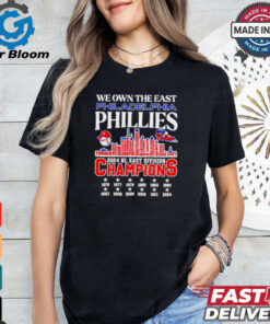 Official We own the east Philadelphia Phillies name skyline 2024 shirt