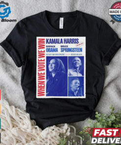 Official When We Vote We Win Kamala Harris Barack Obama Atlanta 24 Oct 2024 Poster Shirt