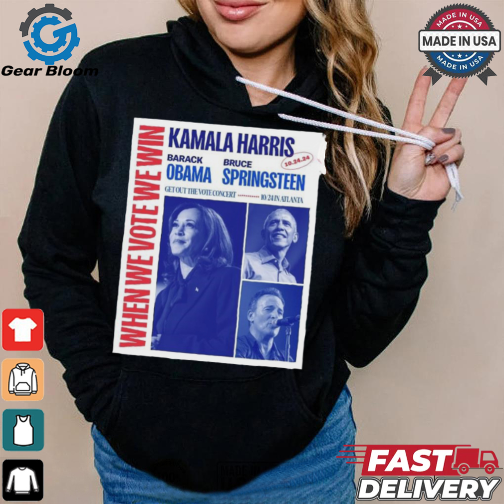 Official When We Vote We Win Kamala Harris Barack Obama Atlanta 24 Oct 2024 Poster Shirt Official When We Vote We Win Kamala Harris Barack Obama Atlanta 24 Oct 2024 Poster Shirt