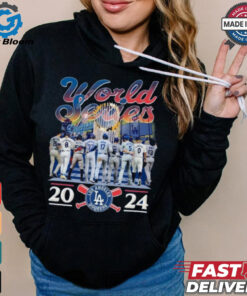 Official World Series 2024 National Champions Los Angeles Dodgers Team Player T Shirt