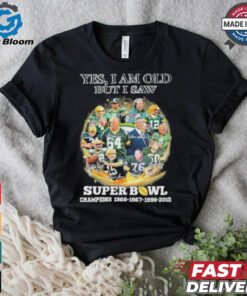 Official Yes, I’m Old But I Saw Green Bay Packers Super Bowl Champions Signatures Shirt