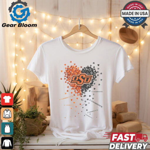 Oklahoma State Cowboys Heart Shirt0