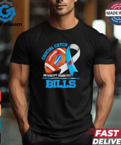 Original Buffalo Bills crucial catch intercept diabetes shirt