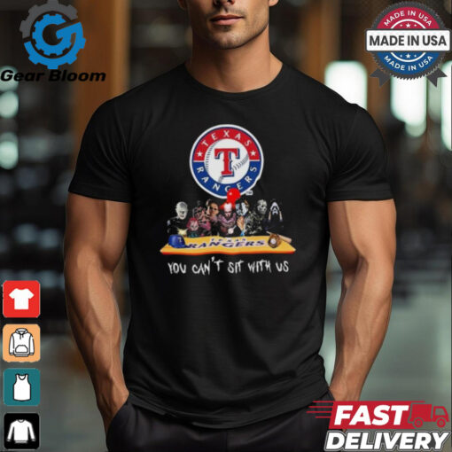 Original Texas Rangers MLB Horror Movies Halloween You Can’t Sit With Us 2024 Shirt