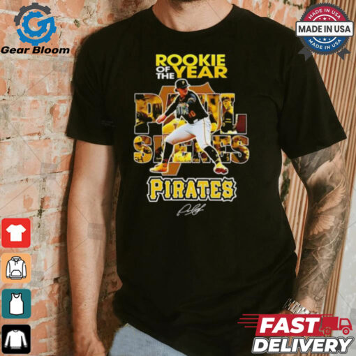 Paul Skenes Pittsburgh Pirates Rookie of the year signature shirt