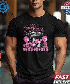 Peanuts Characters Together We Can Create A Future Without Breast Cancer Snoopy Vanderbilt Commodores Shirt