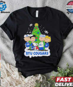 Peanuts Characters X Byu Cougars Christmas Shirt