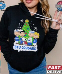 Peanuts Characters X Byu Cougars Christmas Shirt