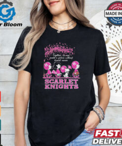 Peanuts Characters x Rutgers Scarlet Knights Together We Can Create A Future Without Breast Cancer Shirt