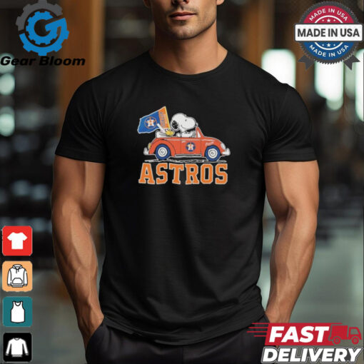 Peanuts Snoopy And Woodstock X Houston Astros October Driving Car Shirt