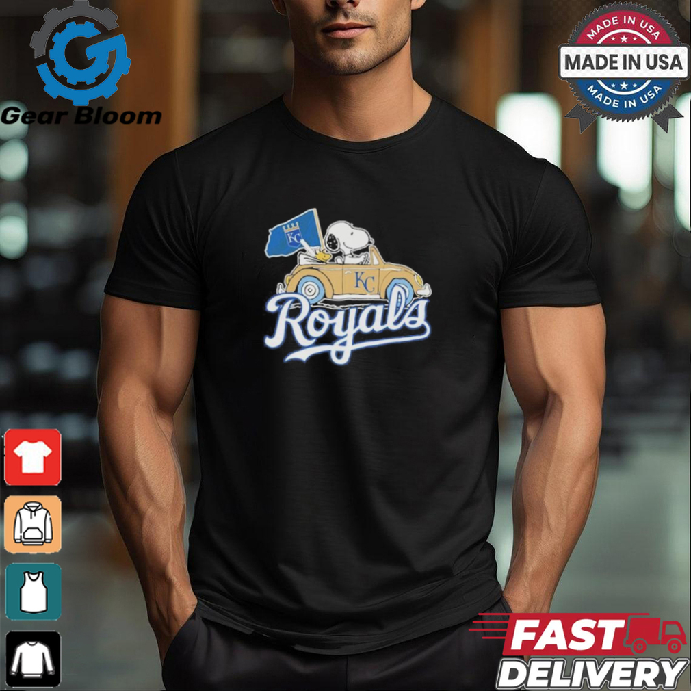 Peanuts Snoopy And Woodstock X Kansas City Royals October Driving Car Shirt Peanuts Snoopy And Woodstock X Kansas City Royals October Driving Car Shirt