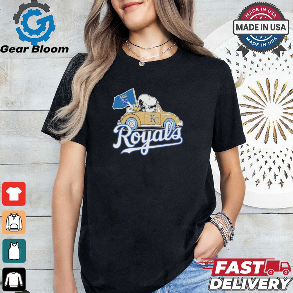 Peanuts Snoopy And Woodstock X Kansas City Royals October Driving Car Shirt Peanuts Snoopy And Woodstock X Kansas City Royals October Driving Car Shirt