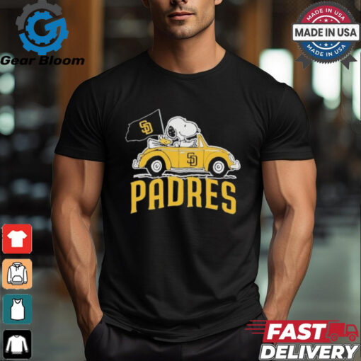 Peanuts Snoopy And Woodstock X San Diego Padres October Driving Car Shirt