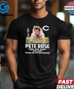 Pete Rose The Hit King 1941 2024 Thank You For The Memories Signature Shirt