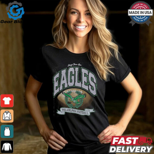 Philadelphia Eagles Stoney Clover Lane x ’47 Black Glitter Rocker Retro Tubular T Shirt