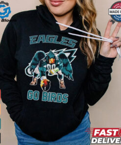 Philadelphia Eagles go birds football mascot shirt