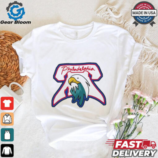 Philadelphia Phillies Eagles NFL x MLB logos shirt
