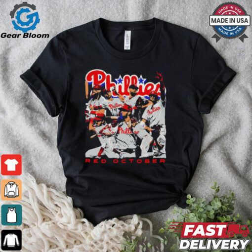 Philadelphia Phillies Red October starting line up shirt