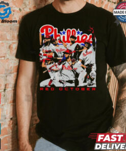 Philadelphia Phillies Red October starting line up shirt