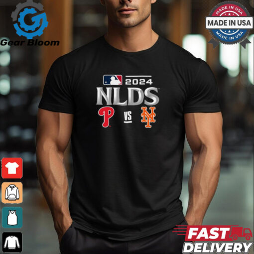 Philadelphia Phillies vs New York Mets 2024 MLB NLDS Matchup Set Logo T Shirt