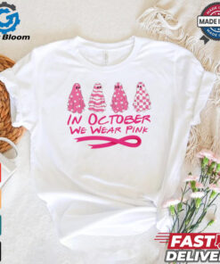 Pink ghost October Breast Cancer Awareness shirt