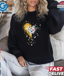 Pittsburgh Steelers Crystal Heart Shirt