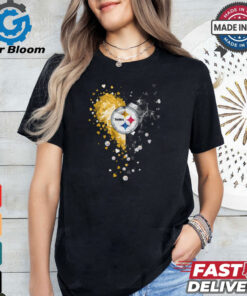 Pittsburgh Steelers Crystal Heart Shirt