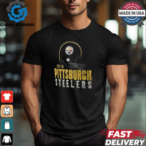 Pittsburgh Steelers Nike Black Helmet Essential T Shirt