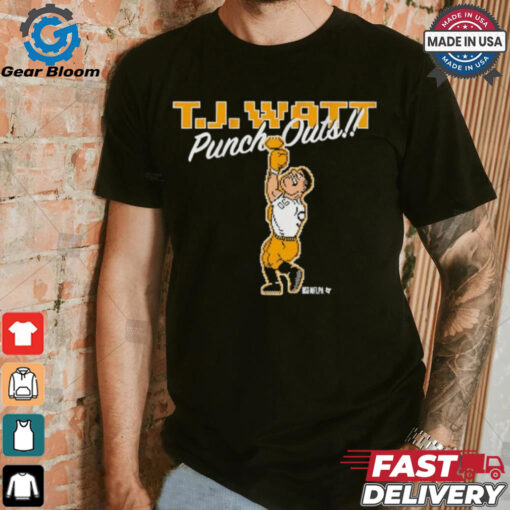 Pittsburgh Steelers T.J. Watt Punch Outs Pixel t shirt