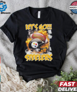 Pittsburgh Steelers Vintage Helmets Let’s Go Steelers Shirt