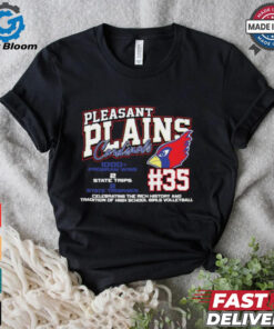 Pleasant Plains Cardinals #35 Celebrating The Rich History And Tradition Of High School Girls Volleyball Shirt