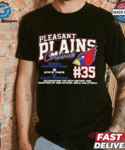 Pleasant Plains Cardinals #35 Celebrating The Rich History And Tradition Of High School Girls Volleyball Shirt