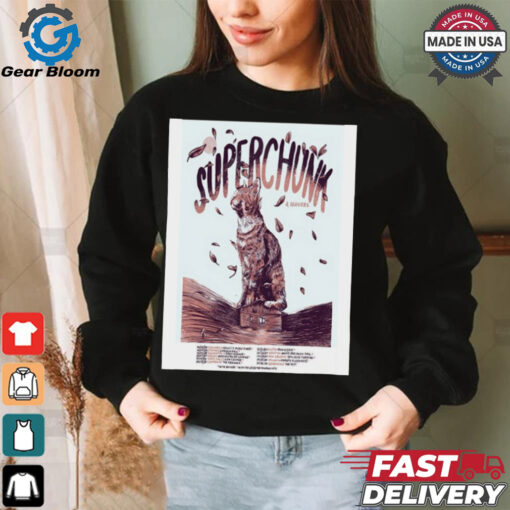 Poster Superchunk America October Tour 2024 t shirt