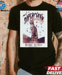 Poster Superchunk America October Tour 2024 t shirt