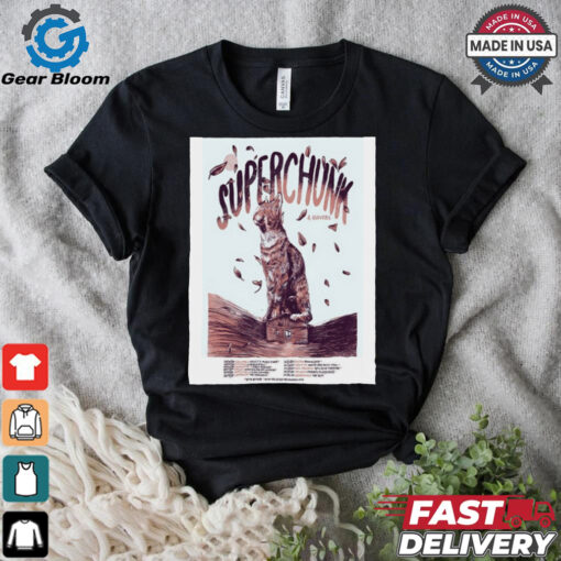 Poster Superchunk America October Tour 2024 t shirt