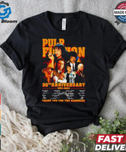 Pulp Fiction 30th anniversary 1994 2024 signature thank you for the memories shirt