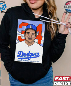 RIP Fernando Valenzuela LA Dodgers 1960 2024 QEPD Cartoon t shirt