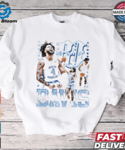 RJ Davis’ North Carolina Tar Heels Journey graphic shirt