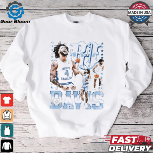 RJ Davis’ North Carolina Tar Heels Journey graphic shirt