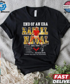 Rafael Nadal end of an era 2001 2024 thank you Vamos Rafa shirt