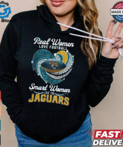 Real Women Love Football Smart Women Love The Jacksonville Jaguars Heart Diamond 2024 shirt