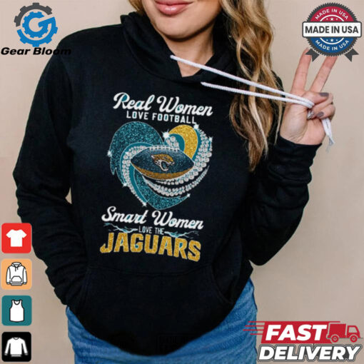 Real Women Love Football Smart Women Love The Jacksonville Jaguars Heart Diamond 2024 shirt