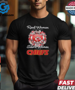 Real Women Love Football Smart Women Love The Kansas City Chiefs Flower Shirt