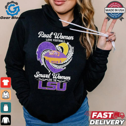 Real Women Love Football Smart Women Love The LSU Tigers Shirt