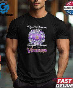 Real Women Love Football Smart Women Love The Minnesota Vikings X Vintage Diamonds Shirt
